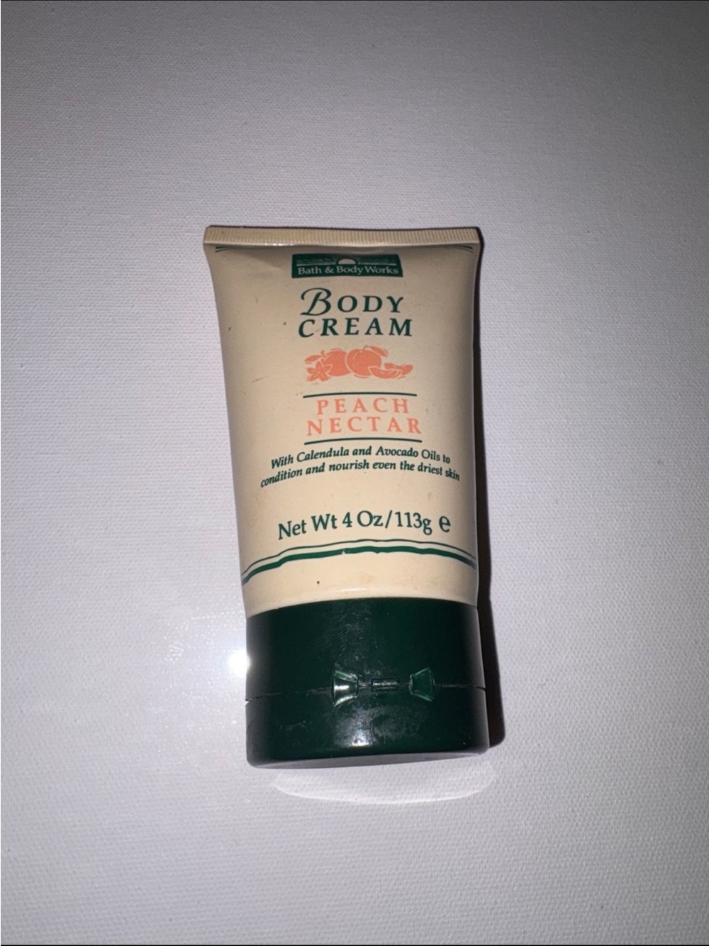 Vintage Bath & Body Works Peach Nectar Body Cream 4 oz. Vintage 1990’s